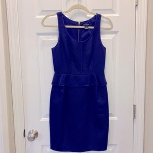 Club Monaco Navy Dress with Ruffle Detail
